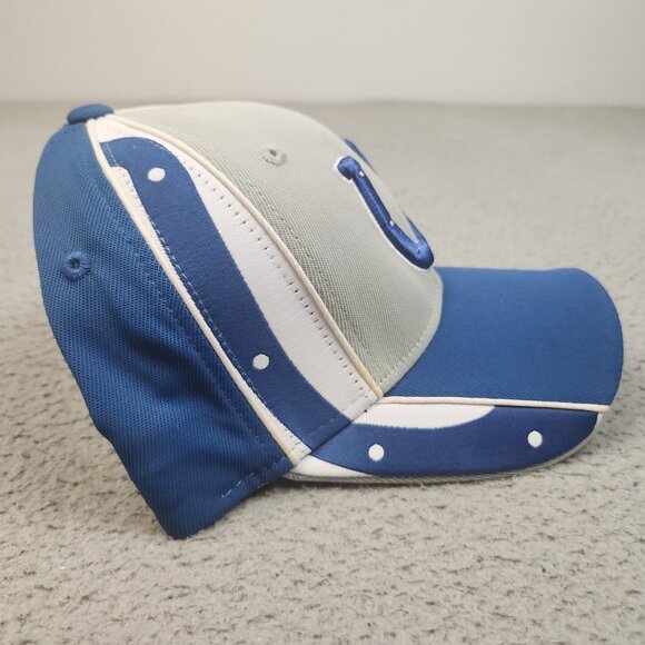 Indianapolis Colts Hat Cap Fitted L/XL Reebok Blue White Gray NFL Football - Picture 3 of 7